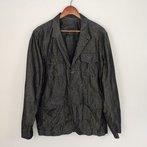 7 for all Mankind Linen Blend Blazer Size Large